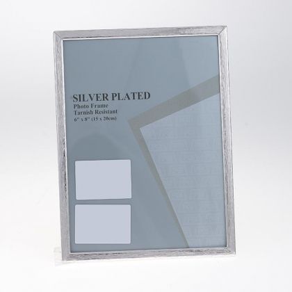 Фото рамка метал сребриста 15х20