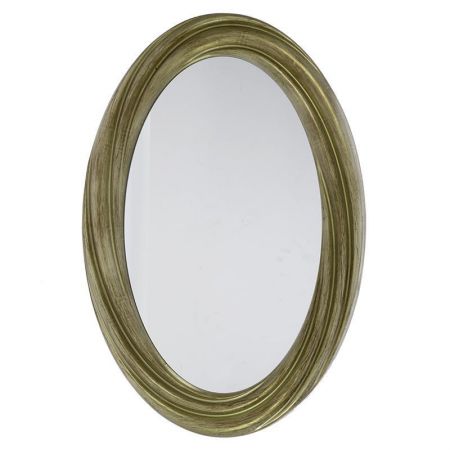 WOODEN WALL MIRROR IN BEIGE COLOR 43X3X58