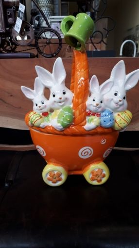 Великденска количка зайци
