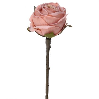 Розова роза 28см