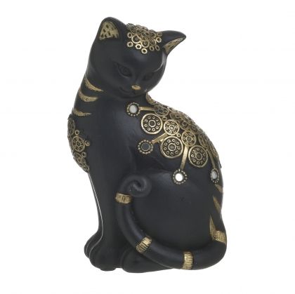 Декоративна фигура котка от полирезин