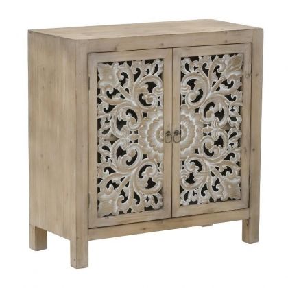 Дървен шкаф с винтидж дизайн