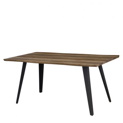 DINING TABLE MDF 1417 WITH HIGH GLOSS SURFACE AND PAPER WOOD COATING 160x90x76cm
