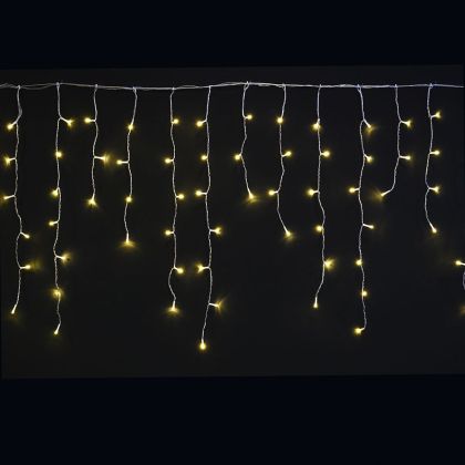 КОЛЕДНИ LED ЛАМПИЧКИ 150БР МРЕЖА ТОПЛО БЯЛ ЦВЯТ 60X300CM