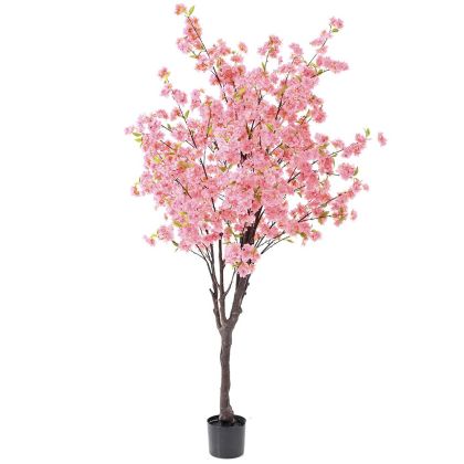 ARTIFICIAL PEACH BLOSSOM TREE 180 CM IN PLASTIC POT