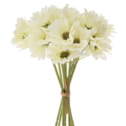 Букет изкуствени бели маргаритки 30см с 36 цветя