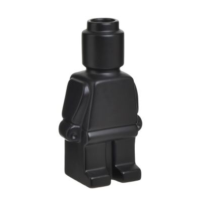 Керамична ваза LEGO черна 11x7x20