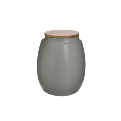 Сива ваза с капак 2000CC Φ15Χ17