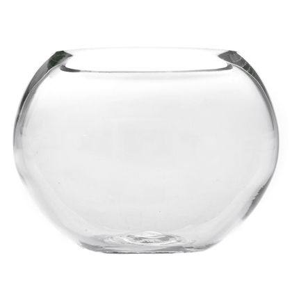 Стъклена ваза D15X12CM