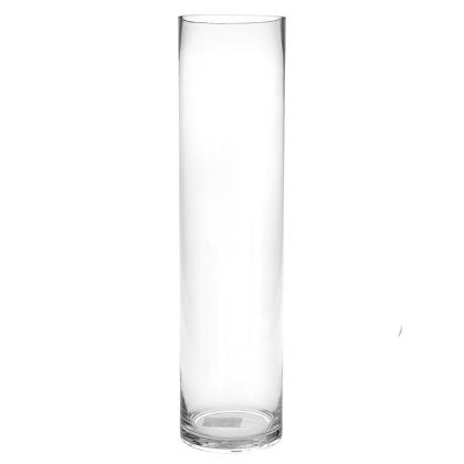 GLASS TUBE VASE D14X50CM