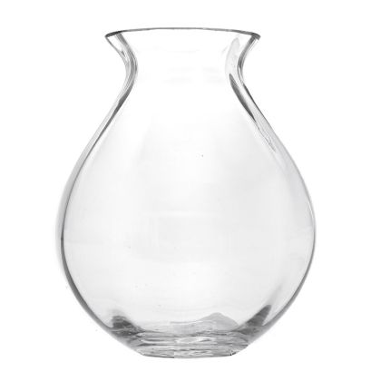 Стъклена ваза D15X18CM