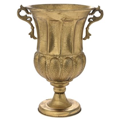 Златна метална ваза 39х31,5х51см