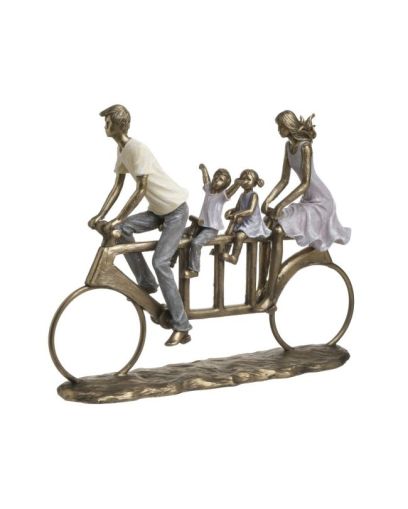Декоративна фигура семейство с велосипед 34x9x28