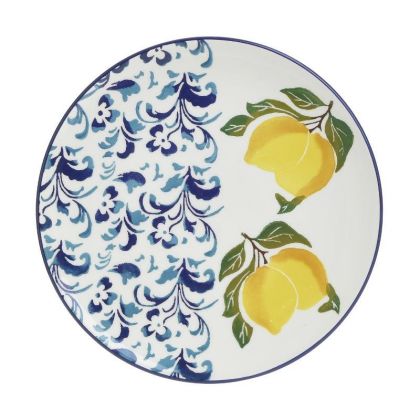 Керамична чиния с лимони φ26x2