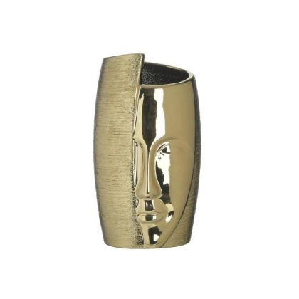 Керамична ваза лице златна 12х11,5х22