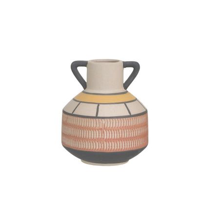 Керамична ваза многоцветна φ13x15