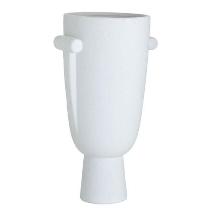 Керамична ваза бяла 18х13х30