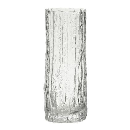 Стъклена ваза прозрачна φ10χ25