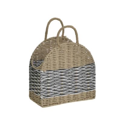 Плетена кошница с дръжки 30х16х30