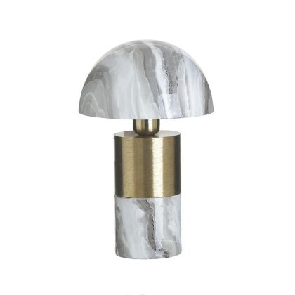 Метална нощна лампа дизайн мрамор φ20x33
