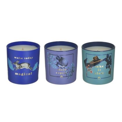 PARRAFIN CANDLE IN GLASS JAR 5 SCENTS 200gr
