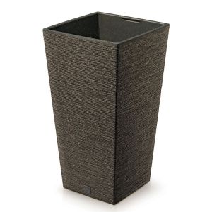 ECO COFFEE PLANTER FURU SQUARE ECO WOOD 40X40X76 CM MADE OF RECYCLED PLASTIC AND 33% WOOD