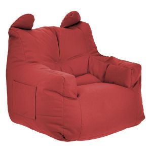 FABRIC POUF FOR KIDS RED 45X45X43