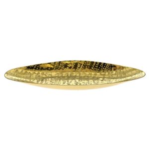 GOLD METAL HAMMERED TRAY 40CM