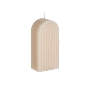 PARAFFIN CANDLE LIGHT PINK 6X4X12