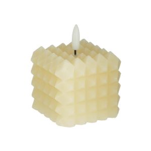 PARAFFIN LED CANDLE BROWN (NOT INCLUDED BATTERIES) 8X8X7