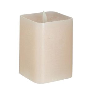 PARAFFIN LED CANDLE LIGHT PINK/GOLDEN (NOT INCLUDED BATTERIES) 8X8X10