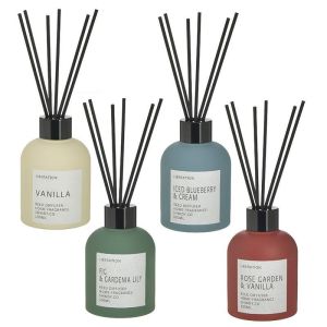 SCENTED DIFFUSER WITH STICKS 4 SCENTS 120ml Φ6Χ10