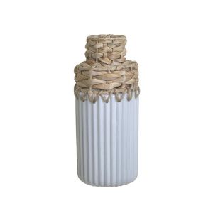 Керамична/дървена ваза φ12x29