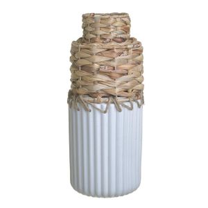 Керамична/дървена ваза φ15x36