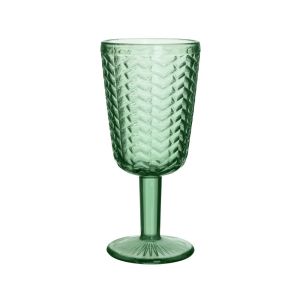 Комплект чаши за вино 6 бр зелени 300cc φ8χ17