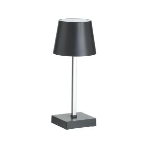 Настолна лампа LED TOUCH цвят черен/сребърен Φ11Χ26