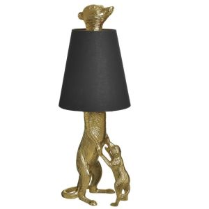 Настолна лампа с животни златен/черен 29Χ26Χ71