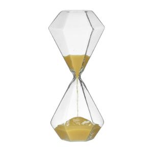 Пясъчен часовник прозрачен/жълт φ8x19