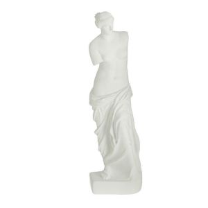 Статуетка от полирезин бял цвят H29
