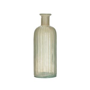 Стъклена ваза кремава Φ12X34