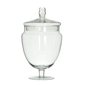 Стъклена ваза прозрачна Φ18X26