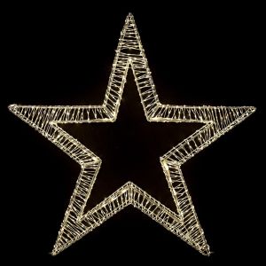 STANDING STAR 100X15X100 CM WITH 1600 WARM WHITE LED LIGHTS IP44