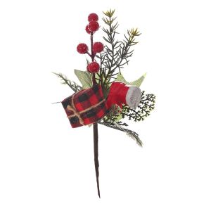  PICK WITH RED BERRIES AND GIFT 22CM