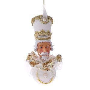  XMAS IVORY SOLDIER HEAD BALL ORNAMENT 25CM