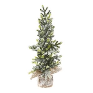  SNOWY GREEN TREE WITH JUDE BASE 40CM