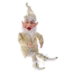  XMAS IVORY ELF 65CM