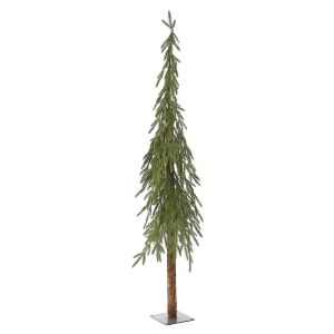  CHRISTMAS GREEN PENCIL TREE 150CM WITH REAL WOOD TRUNK