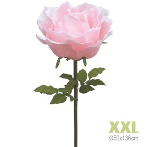 ARTIFICIAL FLOWER XXL PINK ROSE - Φ50x136cm 6/BOX