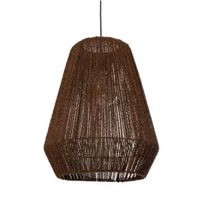 DECO PALM ROPE WEAVED HANGING LIGHT D39x50CM