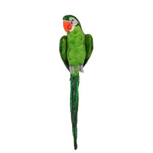 EASTER DECO GREEN FABRIC PARROT 90X20X16CM